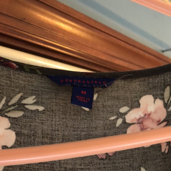 Gray Floral Dress - Picture 3 of 3